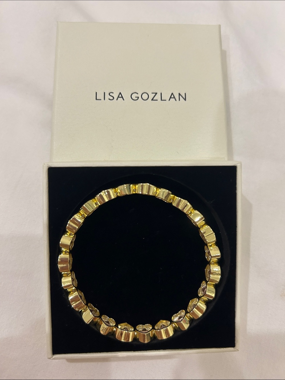 Lisa Gozlan pink jewel bracelet NWOT